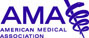 American Medical Association (AMA) logo with dark purple lettering and design.