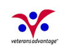 Logo of the Veterans Advantage program with a red and purple design.